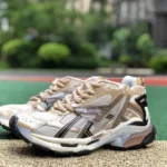 Balenciaga Beige Gold Runner Vintage Dad Shoes