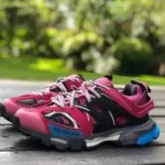 Balenciaga Track 3 Pink Blue Sneakers