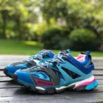 Balenciaga Track 3 Blue Pink Sneakers