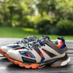 Balenciaga Track 3 Grey Blue Orange Sneakers