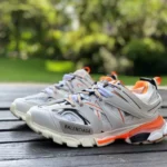 Balenciaga Track 3 White Orange Sneakers