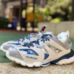 Balenciaga Triple S White Grey Blue Sneakers