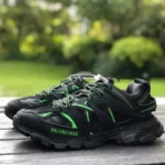 Balenciaga Triple S Black Green Sneakers