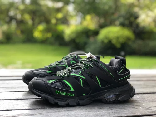 Balenciaga Triple S Black Green Sneakers