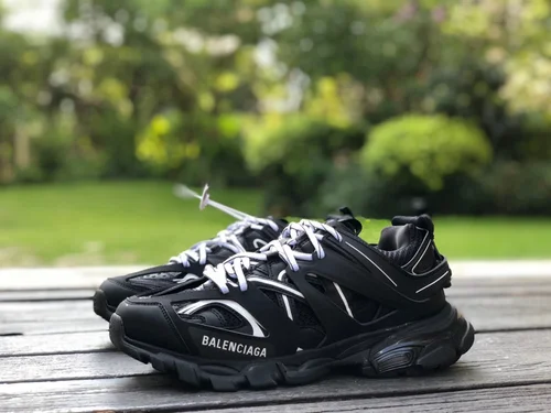 Balenciaga Triple S Black White Sneakers