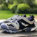 Balenciaga Triple S Black White Purple Sneakers