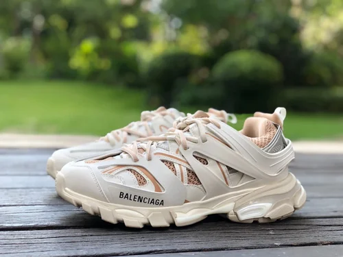 Balenciaga Triple S White Rose Gold Sneakers