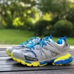 Balenciaga Triple S Grey Blue Yellow Sneakers