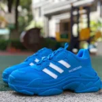 Balenciaga Adidas Blue Triple S Vintage Dad Shoes