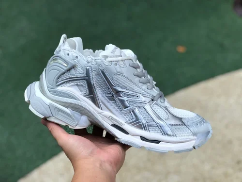 Balenciaga Silver Grey Runner Vintage Dad Shoes