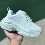 Balenciaga Light Green Triple S Vintage Dad Shoes