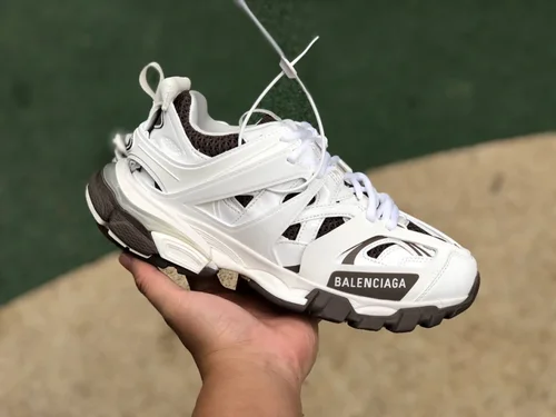 Balenciaga Triple S White Coffee Sneakers