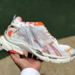 Balenciaga White Orange Runner Vintage Dad Shoes