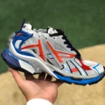 Balenciaga Grey Orange Blue Runner Vintage Dad Shoes