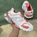 Balenciaga Triple S White Red Sneakers