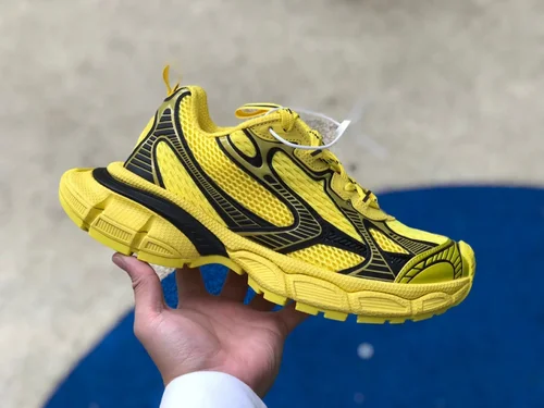 Balenciaga 3XL Yellow Black Vintage Dad Shoes 2023 Collection