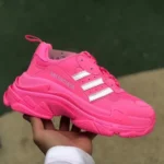 Balenciaga Adidas Hot Pink Triple S Vintage Dad Shoes