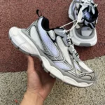 Balenciaga 3XL Silver White Vintage Dad Shoes 2023 Collection