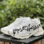 Balenciaga 7.0 White Distressed Vintage Dad Shoes