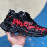 Balenciaga 7.0 Black Red Vintage Dad Shoes