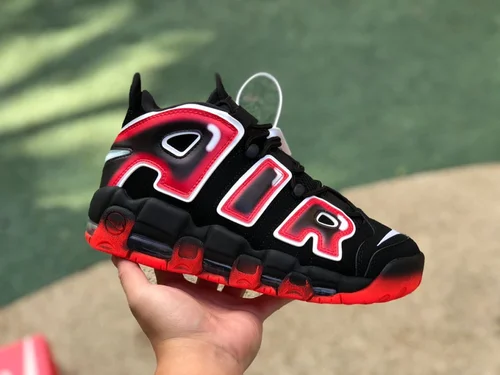 Nike Air More Uptempo 96 Black Red Gradient 917593-100