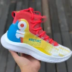 Curry 4 Flotro White Red Blue Yellow High-Top 3024861-401