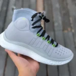 Curry 4 Flotro Grey White High-Top Basketball Shoes 3024861-102