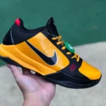 Nike Kobe 5 Bruce Lee Alt - Black Yellow Basketball Shoes