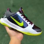 Nike Zoom Kobe 5 Joker - White Purple Green Basketball Shoes