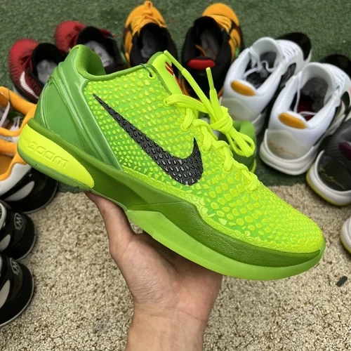 Nike Zoom Kobe 6 Grinch - Green Christmas Basketball Shoes