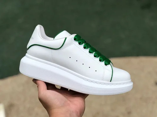 Alexander McQueen White Green Line Sneakers