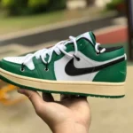 Air Jordan 1 Low 553560-129 Chicago Deconstructed White Green Strap