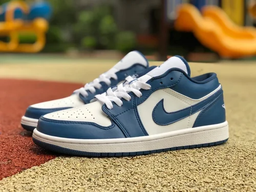 Air Jordan 1 DC0774-114 White Blue Navy Low-Top