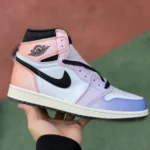 Air Jordan 1 High DX0054-805 White Purple Gradient Retro