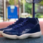 Air Jordan 11 Midnight Navy White Blue High Top AT7802-115