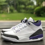 Air Jordan 3 Dark Iris CT8532-105 White Purple