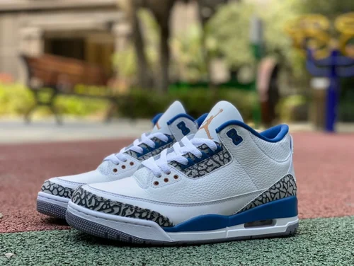 Air Jordan 3 Retro Wizards CT8532-148 White Blue