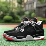 Air Jordan 4 Bred 408452-060 Black Red