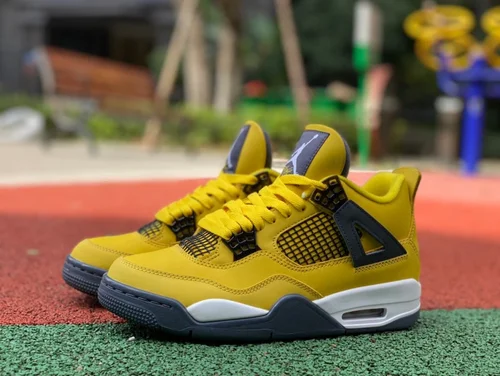 Air Jordan 4 CT8527-700 Black Yellow