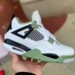 Air Jordan 4 AQ9129-103 White Green Black