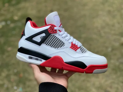 Air Jordan 4 DC7770-160 Black White Red