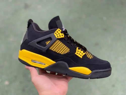 Air Jordan 4 Thunder Mid DH6927-017 Black Yellow