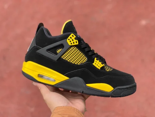 Air Jordan 4 Thunder Mid DH6927-017 Black Yellow