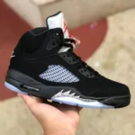 Air Jordan 5 OG Metallic Black Retro Basketball Shoes 845035-003