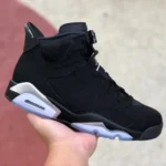 Air Jordan 6 Black Chrome Retro Basketball Shoes DX2836-001