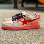 BAPE STA SK8 Low-Top Shoes in Orange