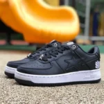 BAPE STA SK8 Low-Top Shoes in Black and White