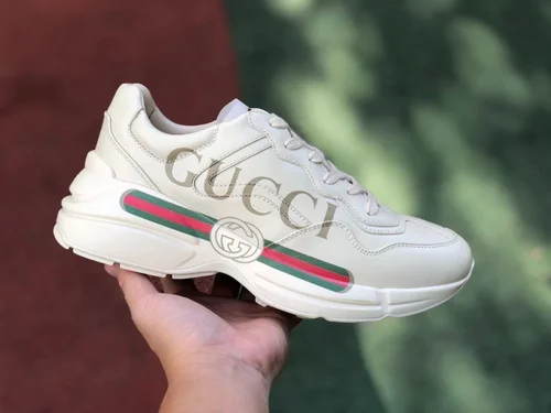 Gucci Rhyton Print Double G Dad Shoes