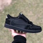 Travis Scott x Air Jordan 1 Low DM7866-001 Black Cat T1 Upgrade Version