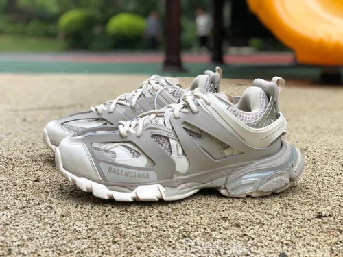 Balenciaga Triple S White Grey Sneakers